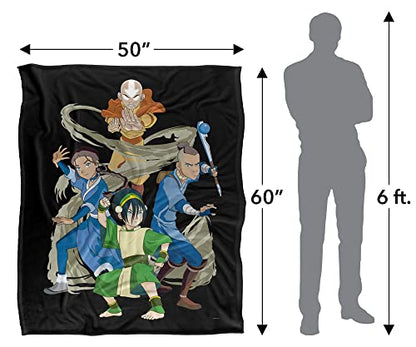 Team Avatar Silky Touch Throw Blanket 50x60 - Super Soft Fandom Blanket