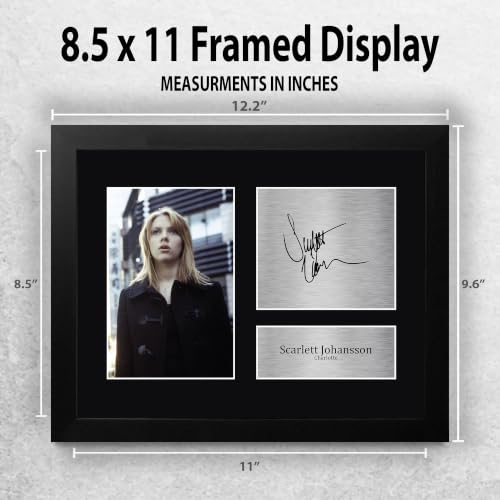 US Letter Framed Signed Scarlett Johansson Autograph Photo - Lost in Translation Fan Memorabilia