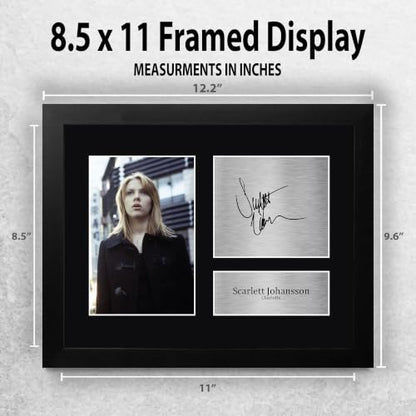 US Letter Framed Signed Scarlett Johansson Autograph Photo - Lost in Translation Fan Memorabilia