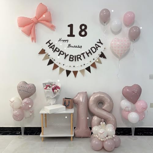 Pink 40 Inch Number 1 Foil Balloon for 1st Birthday Party - Reusable & Easy to Inflate