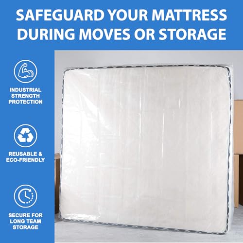 Queen Mattress Storage Bag Heavy-Duty Waterproof Protector - Tear Resistant