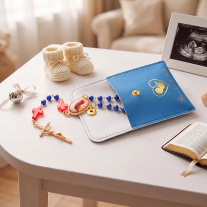 Memorial Prayer Beads for Unborn Loss with Storage Bag - Remembrance Necklace