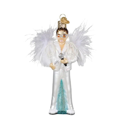 Elton John Glass Ornament - Handcrafted Holiday Keepsake by Old World Christmas