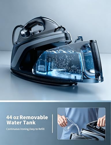 Sundu 1500W Steam Iron with Ceramic Soleplate & Auto-Off - Graphite Black