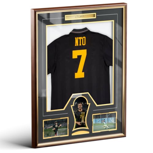 Jersey Display Case Wooden Frame with Tempered Glass 1 Pack R2