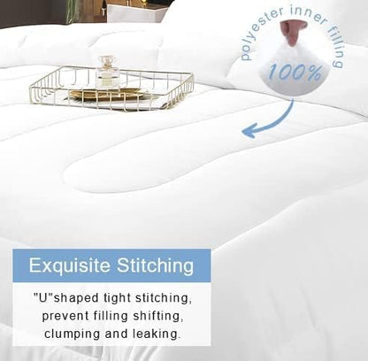 Brown Green Winter Farmhouse Style Comforter Twin with Pillowcase - Snowman Rustic Quilt