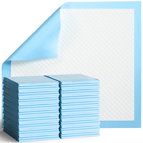 BIGGMED Disposable Bed Pads 30" x 30" 60 Count Super Absorbent Underpads, Chux Thicker Extra Large Incontinence Bed Pads, Pee Pads for Adults, Kids, Elderly, Pets