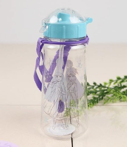 Florian Tritan Water Bottle - 450ml with Shoulder Strap & Built-In Straw for Easy Hydration