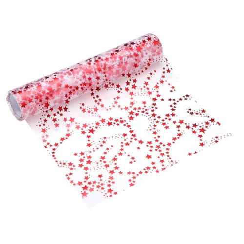 Dark Red Metallic Sequin Table Runner 11x30ft - Flexible Mesh Fabric, Party Decor