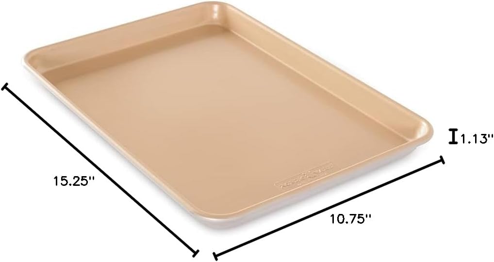 Nordic Ware Non-Stick Aluminum Jelly Roll Baking Sheet - Perfect for Baking & Roasting