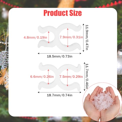 300 Pack Christmas Light Clips for Outdoor Wire Frames and Decorations