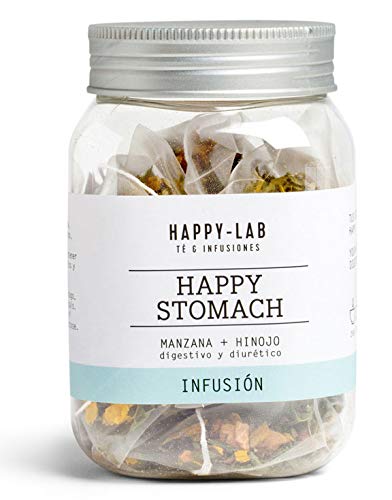 HAPPY LAB Happy Stomach Herbal Tea - 14 biodegradable tea bags.