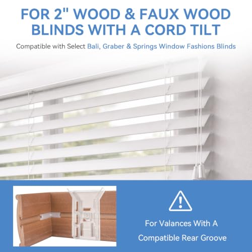 Valance Clips Replacement for Horizontal Blinds - Fits Bali, Graber, Springs