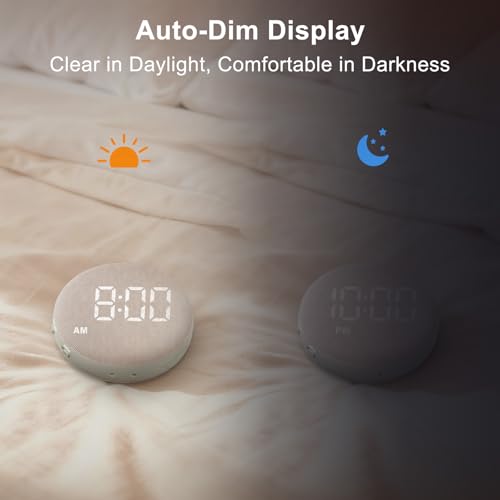 SolaceRise Extra Loud Vibrating Bed Shaker Alarm Clock Putty Variation