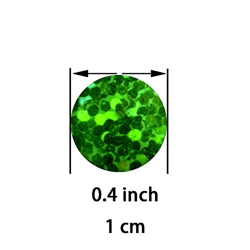 Green Metallic Foil Round Confetti for Party Decorations - 60g