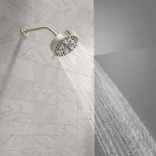 Lava Odoro 10-Mode Brushed Nickel Rain Shower Head Without Shower Arm - SH803-BN