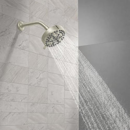 Lava Odoro 10-Mode Brushed Nickel Rain Shower Head Without Shower Arm - SH803-BN