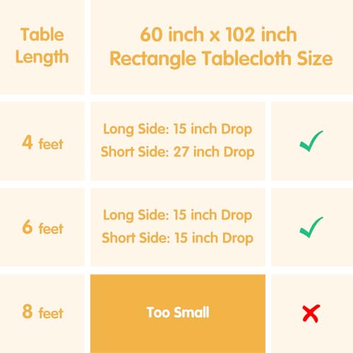 Red 60x102 Inch Tablecloth - 6 Pack Polyester Spill-Resistant Linen for Rectangular Tables