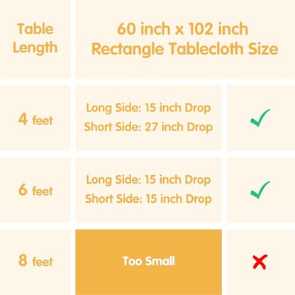 Red 60x102 Inch Tablecloth - 6 Pack Polyester Spill-Resistant Linen for Rectangular Tables