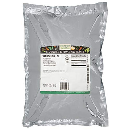 Frontier Co-op Organic Cut & Sifted Dandelion Leaf 1lb