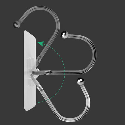 OVOV Heavy Duty Adhesive Hooks - Removable Wall Hooks for Towels, Coats, and Keys | Ideal for Bathrooms and Kitchens