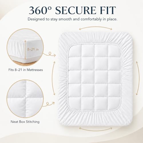 Westmonth Cloud Topper Mattress Topper 1000 GSM King - Soft & Breathable