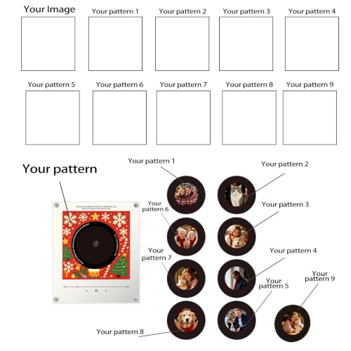 Personalized Vinyl Record Music Box with NFC & Custom Photos