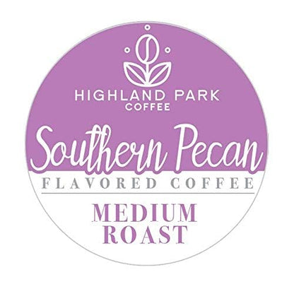 Highland Park Coffee Single Serve Pods Compatible with Keurig K Cup Brewers, Southern Pecan, 80 Count