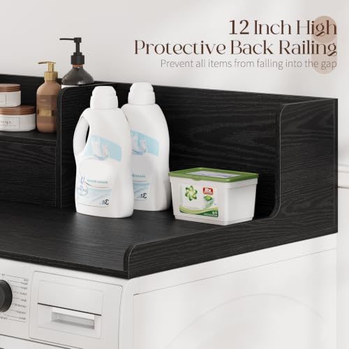 Laundry Room Countertop with Large Wooden Drawer for Organization