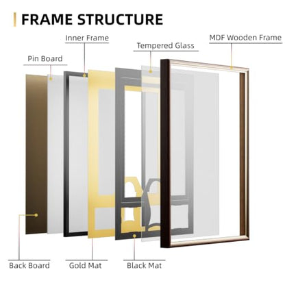 Jersey Display Case Wooden Frame with Tempered Glass 1 Pack R2