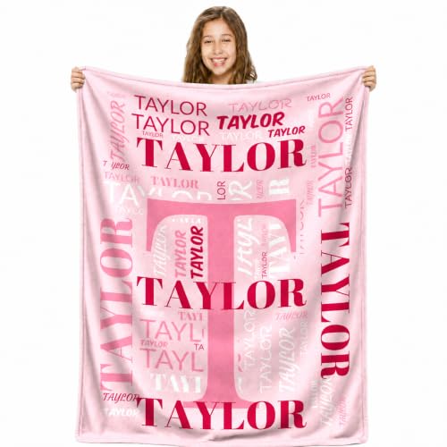 Personalized Name Blanket for Kids - Soft Flannel Custom Gift in Multiple Sizes