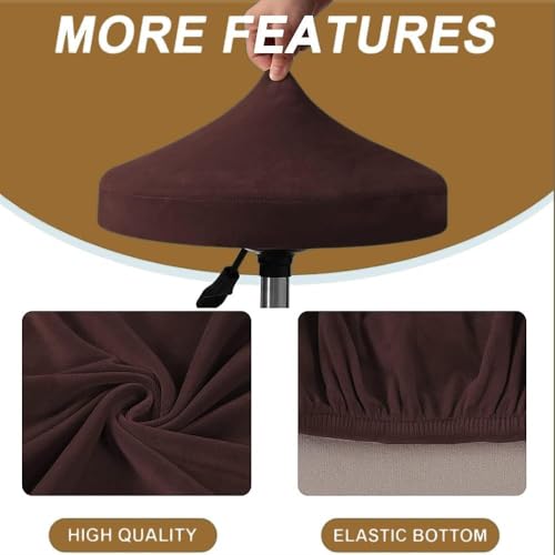 22-24 Inch Round Bar Stool Cover Seat Protector for Chairs, Washable, Easy to Install (Variation of THIS listing)
