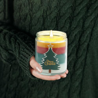 Christmas Candles - Christmas Gift for Women, Aromatherapy Scented Candle, Natural Soy Wax Vanilla 7oz - Christmas Vanilla