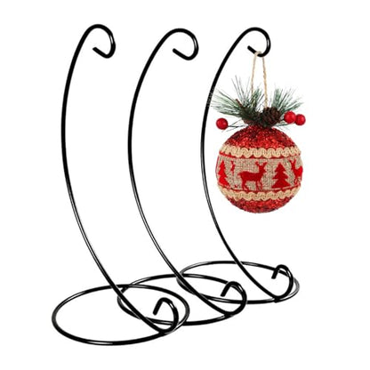 13in Ornament Display Stand with Hanging Hook for Holiday & Wedding Decor