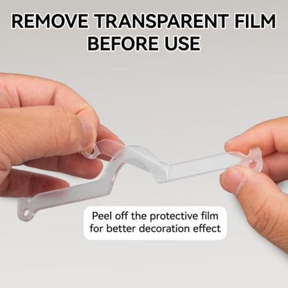 10 Pack Acrylic Rearview Mirror Charms Hangers for Car Decor