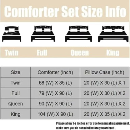 Christmas Queen Comforter Set with 2 Pillowcases - Holiday Cabin Decor - Variation of THIS listing