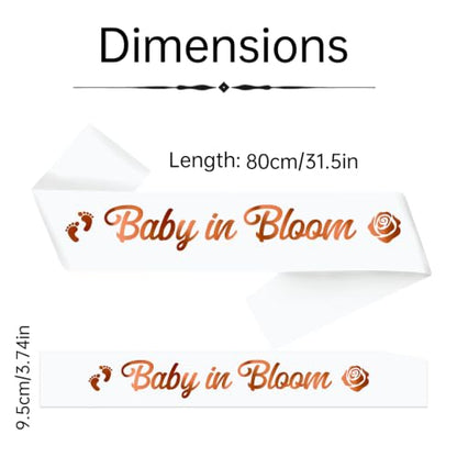 Baby Shower Sash Set - Baby in Bloom & Man Behind the Bump