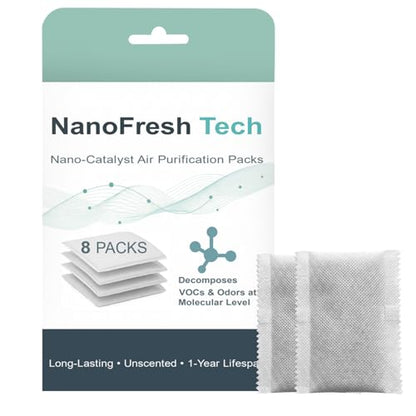 Unscented Odor Eliminator Pouches for Trash Cans & Diaper Pails - Up to 1 Year Freshness