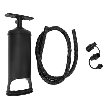Manual Air Pump with 3 Nozzles - Quick Hand Inflation for Inflatable Mattress