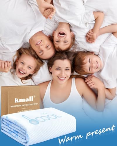 Cooling Queen Size Mattress Protector Blue Waterproof Breathable 3D Air Fabric