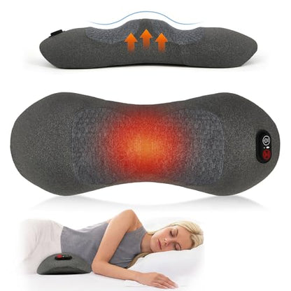 Back Massage Pillow with Heat and Decompression for Lower Back Pain
