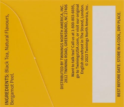 Twinings Earl Grey Black Tea Individually Wrapped Bags, 20 Count (Pack of 2), Flavoured with Citrus and Bergamot, Caffeinated, Enjoy Hot or Iced, 20 Teabags