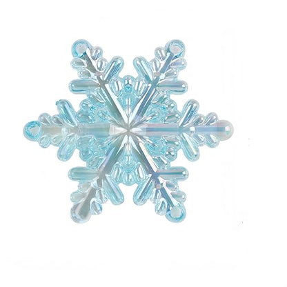 Blue Acrylic Snowflake Ornaments - 20pcs 1.7 Inch Christmas DIY Decorations