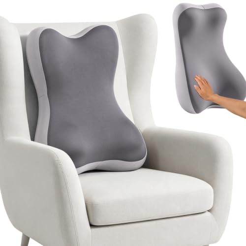 2-in-1 Neck and Lumbar Support Pillow for Recliners - Breathable Back Cushion