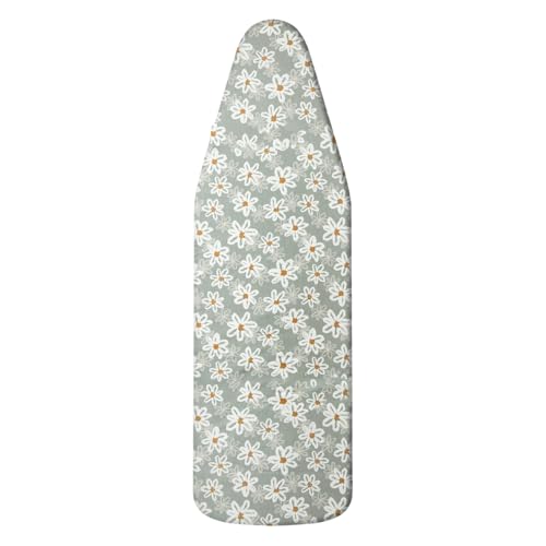 Blue Floral Heat Reflective Ironing Board Cover with Non-Slip Padding - Machine Washable