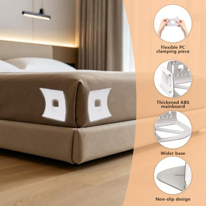 Bed Sheet Clips for Corners - Snap-Lock Mattress Grippers (4 Pack)