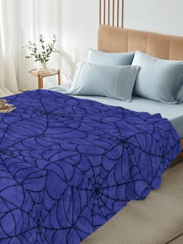 Navy Blue Full Flat Bed Sheet - Microfiber Hotel Quality Bedding with Spiders Net Pattern - Midnight Blue, Indigo, Navy, Cobalt