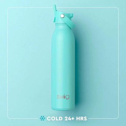Swig Life 20oz Insulated Water Bottle - Travel-Friendly Design with Straw & Lid | Matte Crimson