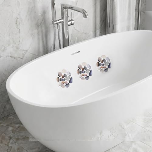 10pcs Anti Slip Shower Stickers with Scraper for Bathroom Safety