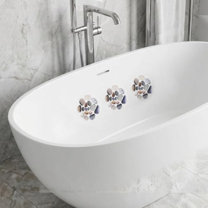10pcs Anti Slip Shower Stickers with Scraper for Bathroom Safety